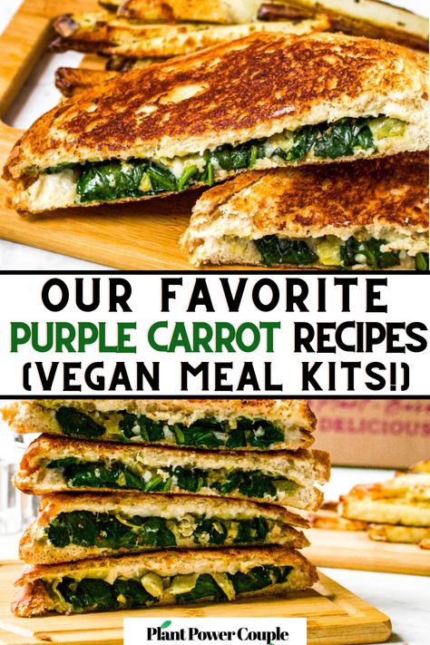 Discover the truth about Purple Carrot vegan meal kits! In our honest review, we delve into this plant-based meal delivery service, sharing what we love (spoiler: it's more than just rabbit food!) and what could be improved. Whether you're a busy professional, a culinary explorer, or simply seeking healthier options, find out if Purple Carrot is the right fit for you and your family! Purple Carrot Recipe Cards, Purple Carrot Recipes Vegans, Purple Carrot Recipe, Purple Carrot Recipes, Purple Carrot Meals, Entertaining Food, Meal Kits, Purple Carrot, Healthier Options