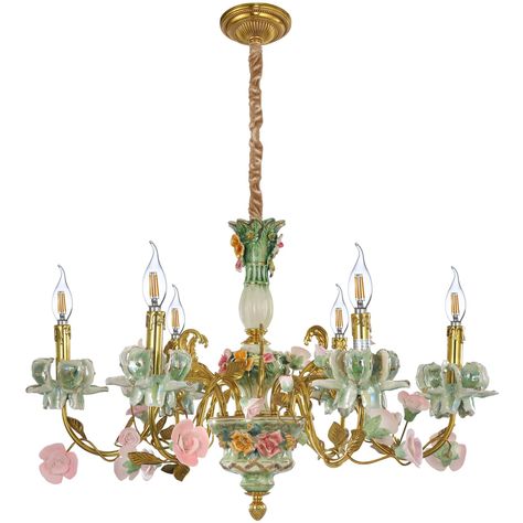 House of Hampton® Gioacchina Glass Classic / Traditional Chandelier | Wayfair Green And Pink Palette, Unique Chandelier, Chandelier Glass, Unique Chandeliers, Floral Chandelier, Pink Palette, Geometric Chandelier, Globe Chandelier, Traditional Chandelier