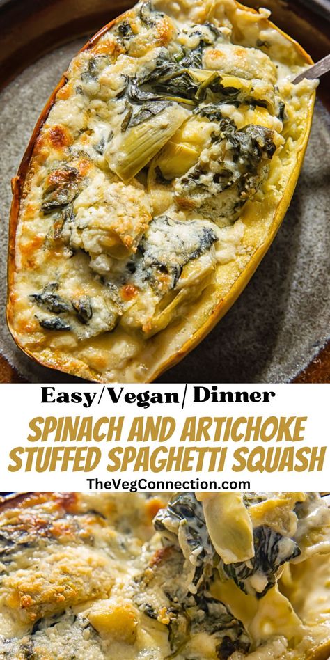 Easy Low Cal Vegan Recipes, Low Fat Italian Recipes, Spaghetti Squash Thanksgiving, Thanksgiving Spaghetti Squash, Spag Squash Recipes, Nsng Dinner Recipes, Lower Carb Dinners, Husband Meals, Spaghetti Squash Stuffed