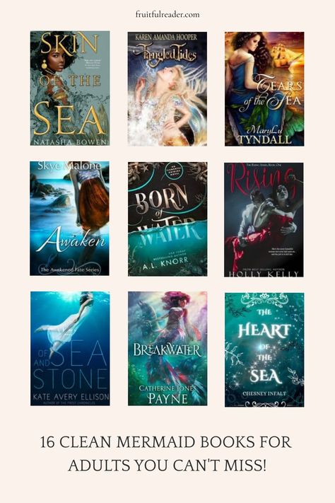 Embark on a literary voyage with these captivating clean mermaid books for adults. 📖 Immerse yourself in stories that will transport you to a world of wonder and fantasy! Mermaid Books For Adults, Clean Books To Read, Books About The Ocean, Clean Fantasy Books, Christian Romance Books, Ocean Books, Mermaid Stories, Mermaid Books, Clean Book