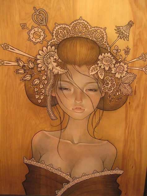 Audrey Kawasaki, Pop Surrealism, A Drawing, Surrealism, Art Illustration, Art Nouveau, Art Inspo, Tattoo Ideas, Illustration Art