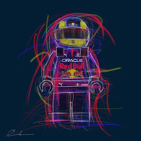 Lego Collection | Checo Perez F1 Pop Art, Lego F1, F1 Redbull, Transformers Drawing, Lego Collection, F1 Motorsport, F1 Wallpaper, Red Bull F1, F1 Art