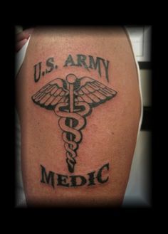 http://www.golfian.com/65-great-army-tattoo-designs-ever-rare-army-fight-tattoo-pictures/                                                                                                                                                                                 More Army Medic Tattoo, Combat Medic Tattoo, Medic Tattoo, Medical Tattoos, Soldier Quotes, Flag Tattoos, Army Medic, Medical Tattoo, Army Tattoos