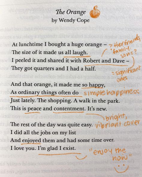 I Peeled My Orange Today Poem, Sharing An Orange, The Orange Poem, The Orange By Wendy Cope, Orange Poem, Wendy Cope, Orange Quotes, Creative Podcast, Orange Theory