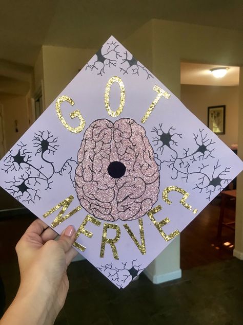 Psych Graduation Cap, Psychology Graduation Cap, Psychology Graduation, College Grad Cap Ideas, Graduation Cap Decoration Diy, College Graduation Pictures Poses, College Graduation Cap Decoration, Grad Cap Designs, College Graduation Pictures