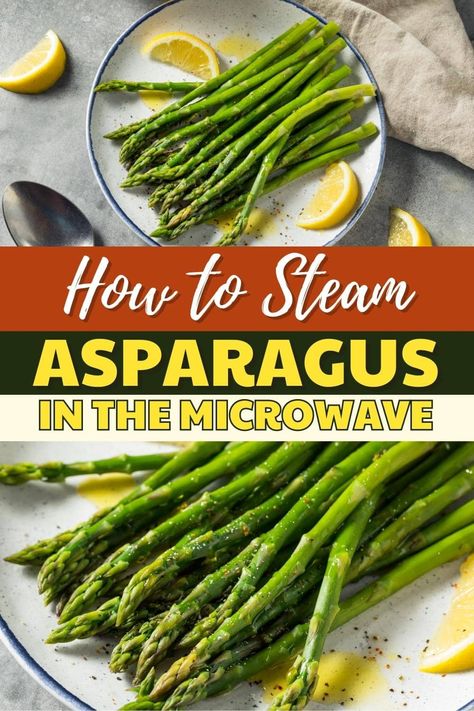 How To Cook Asparagus In The Microwave, Steam Asparagus In Microwave, Steamed Asparagus In Microwave, Microwave Asparagus Recipes, Asparagus In Microwave, Asparagus Microwave, How To Steam Asparagus, Microwave Asparagus, Kitchenaid Recipes