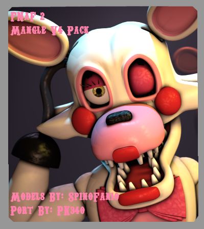 [SFM/FNaF] Mangle V4 Pack SFM Release by PixelKirby340 Fnaf Sfm, Steam, Deviantart