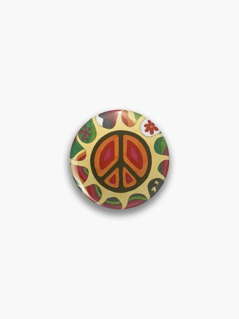 Pinback Buttons, Vintage Pins, Peace Sign, Button Pins, Vintage Colors, Buy Vintage, Buttons Pinback, High Tops, Retro Vintage