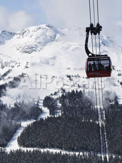 Whistler Blackcomb Peak 2 Peak Gondola, Whistler Mountain, 2010 Winter Olympic Games Venue Landscapes Photographic Print - 46 x 61 cm Olympics Aesthetic, Whistler Mountain, Mountain Activities, Whistler Blackcomb, Winter Olympic Games, Spring Landscape, Seasons Art, Winter Scenery, Winter Break