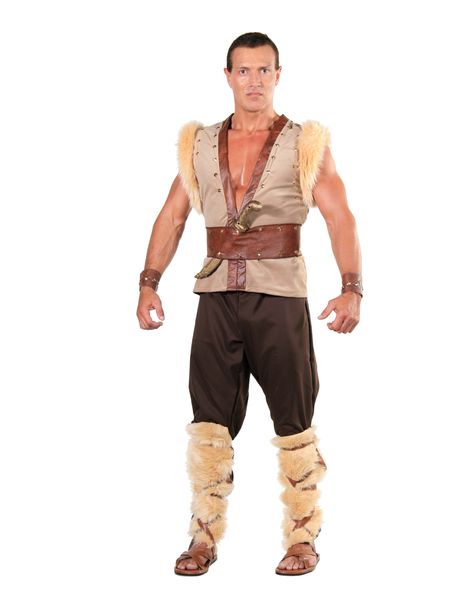 Thor Adult Mens Costume Caveman Warrior, Jungle Costumes, Female Thor Costume, Jesse Costume, Caveman Party, Barbarian Costume, Caveman Costume, Viking Thor, Thor Costume