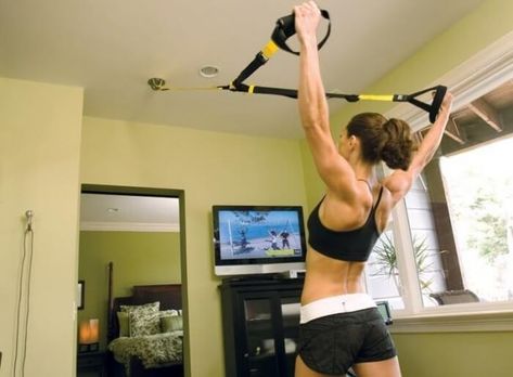 TRX Suspension Traner - How to capture and install TRX Straps? Trx Home Gym, Trx Band, Trx Straps, Trx Suspension Trainer, Trx Suspension Training, Trx Suspension, Home Gym Setup, Trx Training, Suspension Trainer