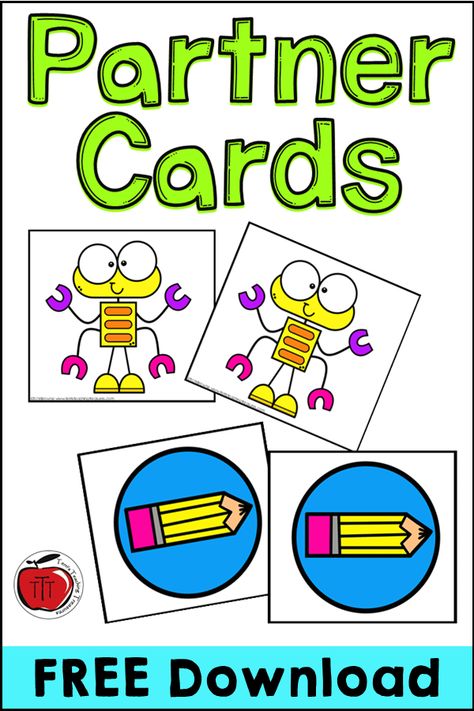 Partner Cards, Teaching Classroom Management, Teaching Crafts, Elementary School Classroom, 5th Grade Classroom, Classroom Management Strategies, 2nd Grade Classroom, Free Teaching Resources, Teaching Practices