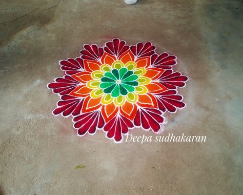 English Colours, Dhanurmasam Muggulu, Color Rangoli, Dance Emoji, Colour Kolam, Colour Rangoli, Easy Rangoli Designs Videos, Rangoli Designs Simple Diwali, Simple Kolam