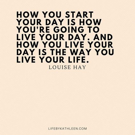 How you start your day is how you're going to live your day. And how you live your day is the way you live your life - Lousie Hay #quotes #affirmations #louisehay #health #inspiration #inspirationalmessage #youcanhealyourlife #lawofattraction Start The Day Quotes, Unique Charcuterie Board Ideas, Girls Night Cocktails, Unique Charcuterie Board, Louise Hay Quotes, Unique Charcuterie, Workplace Quotes, Cocktails And Mocktails, Words Of Support