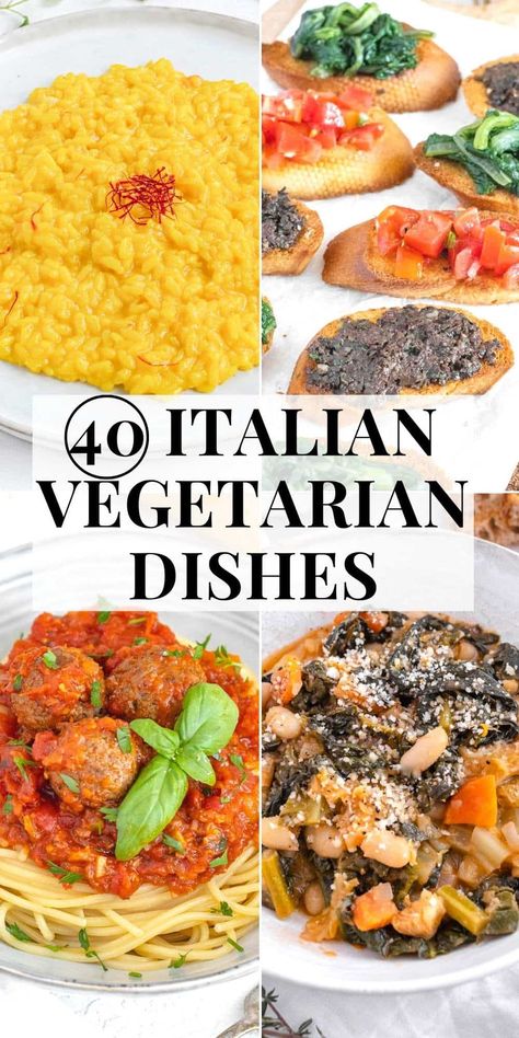 Italian Vegetarian Recipes Dinners, Fancy Vegetarian Dinner Recipes, 3 Course Vegetarian Dinner, Vegetarian Recipes Italian, Vegetarian Italian Dishes, Easy Dinner Recipes Vegetarian, Italian Vegetarian Recipes, Vegetarian Italian Recipes, Big Salads