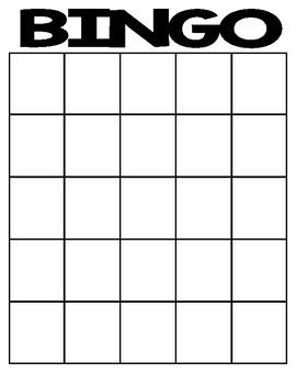 Blank BINGO board with NO FREE space. Circles Program, Blank Bingo Board, Bingo Board, Free Space, Reading Journal, Teacher Newsletter, Teacher Store, Educational Materials, Teachers Pay Teachers