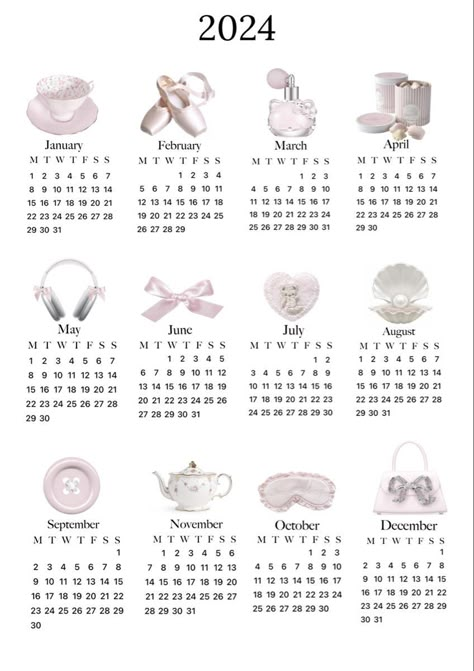 Pink Calendar, Girl Must Haves, 달력 디자인, Cute Calendar, Cute Poster, Current Trends, Calendar Design, Live Your Best Life, Room Posters