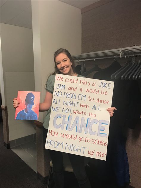 Chance The Rapper Promposal Homecoming Dance Proposal, Sadies Proposal, Cute Promposals, Cute Homecoming Proposals, Cute Prom Proposals, Asking To Prom, Dance Proposal, Sadie Hawkins, Prom Pictures Couples