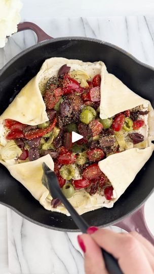 2.1M views · 12K reactions | Easy Mediterranean Vegetable Galette #galette #puffpastry #mediterranean #fooddolls | Food Dolls | Food Dolls · Original audio Puff Pastry Meals, 1905 Salad Recipe, Vegetable Galette, French Galette, 1905 Salad, Puff Pastry Tarts, Paleo Lunches, Easiest Meals, Puff Pastry Pizza