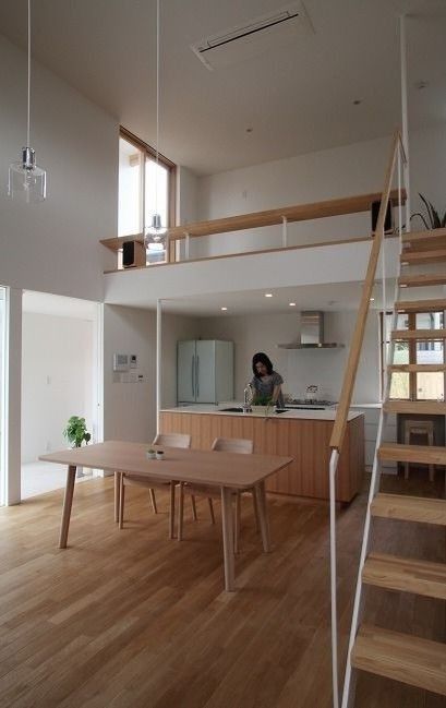 Small Loft Apartments, Loft House Design, Loft Interior Design, Tiny House Loft, Small Loft, House Loft, Loft Interiors, Small House Design Plans, Loft House