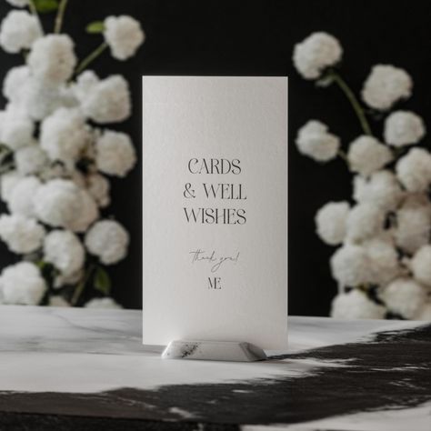 Introducing our Timeless Cards and Well Wishes sign! ✨ Perfect for collecting heartfelt messages from your guests. Designed with love to add a touch of sophistication to your special day. 💌 #weddingstationery #weddingdesign #wellwishes #weddingreceptiondecor #weddingceremony #weddingsigns #wishes #cardsandgifts #weddingsignage #weddings #weddingphotography #weddingstyle #modernwedding #tabledecor #weddingideas #weddinginvitations #invitations #blackandwhitewedding #engaged #bride #wedding... Cards And Well Wishes Sign, Wishing Well Table, Cards And Gifts Table, Gifts Wedding Sign, Gifts Table Sign, Sand Gifts, Gifts Table, Gift Table Signs, Stationery Packaging