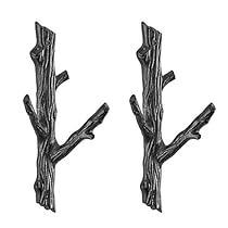 Wood Coat Hooks, Wrought Iron Hooks, Tree Branch Wall, Wall Anchors, Coat Hooks, Tree Branch, Iron Wall, Umbrella Stand, Rustic Home Decor