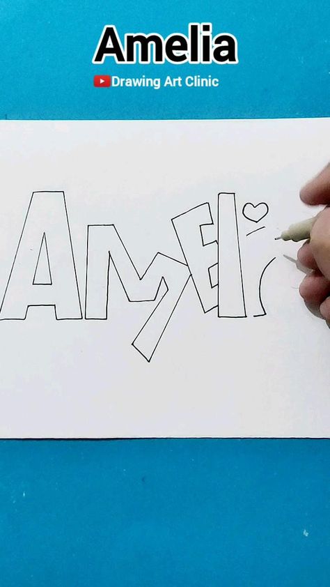 Beautiful Name Calligraphy Art | Amelia Name Art Drawing

Description:
Discover the beauty of calligraphy with this stunning hand-drawn Amelia name art! ✨ This creative and colorful name design is perfect for art lovers and those who enjoy aesthetic lettering. Watch how each letter is crafted with unique patterns and vibrant colors. Don't forget to like, comment, and share!

Follow for more amazing art content:
✅ Facebook: @DrawingArtClinic
✅ TikTok: @DrawingArtClinic
✅ Instagram: @DrawingArtClinic

#calligraphy #nameart #amelia #artdrawing #handlettering #creativeart #artvideo #letteringdesign #colorfulart #doodling #calligraphylover #drawingartclinic Name Art Drawing, Amelia Name, Enjoy Aesthetic, Aesthetic Lettering, Calligraphy Names, Name Calligraphy, Art Content, Beautiful Name, Calligraphy Name