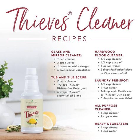 Young Living Education on Instagram: “Versatile and effective! You can clean almost every surface in your home with Thieves Cleaner! . . . #yleo #younglivingeo #essentialoils…” Thieves Cleaner Recipe, Living Oils Recipes, Mirror Cleaner, Thieves Cleaner, Thieves Household Cleaner, Young Living Essential Oils Recipes, Essential Oils Cleaning, Essential Oil Diffuser Recipes, Cleaner Recipes