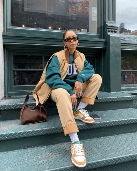 Sneaker Fits, Tomboy Femme, Streetwear Inspo, Outfits Streetwear, Tomboy Style Outfits, Fall Fits, Tomboy Fashion, Streetwear Fashion Women, Winter Fits