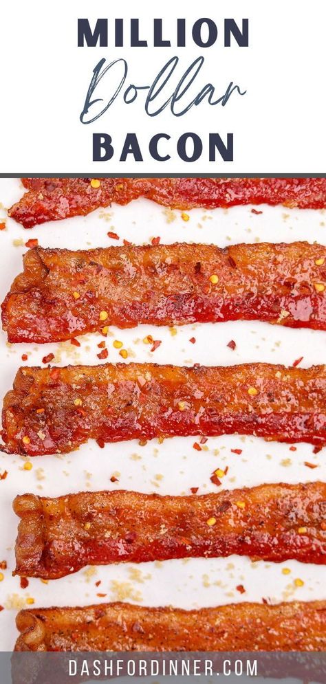 Curious about how to make restaurant-quality Million Dollar Bacon at home? Here's our comprehensive guide, complete with ingredient details, cooking tips, and more. From selecting the right cut of bacon to achieving that perfect crispiness, follow our step-by-step method to create this irresistible sweet and spicy treat. Billion Dollar Bacon, Millionaire Bacon Recipe, Million Dollar Bacon Recipe, Billionaire Bacon, Millionaire Bacon, Million Dollar Bacon, Easy Bacon Recipes, Bacon Seasoning, Breakfast Donuts