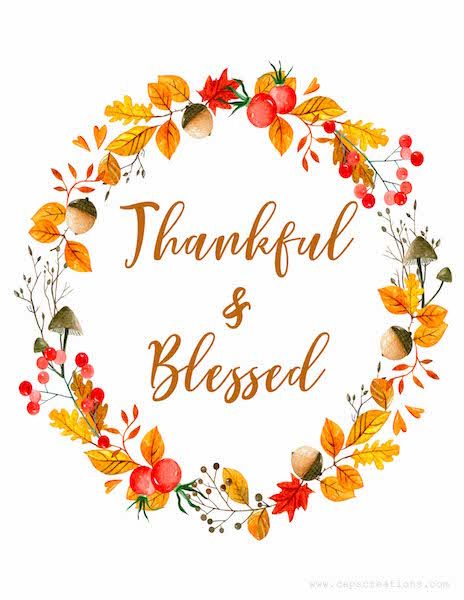 Free for you today is this Thankful & Blessed fall printable.   I hope you enjoy it in your home as much as I do in mine! I love touches of ... Thankful Illustration, Thanksgiving Wallpaper, Fall Printables, Thanksgiving Quotes, Thankful And Blessed, Love Fall, Thanksgiving Cards, Fall Ideas, E Card