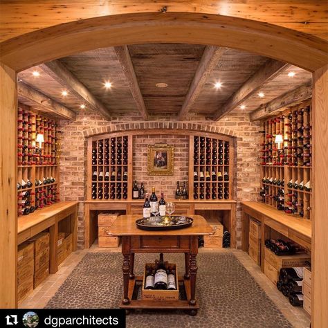 Under Stairs Wine Cellar, Wineries Architecture, Tuscany House, Wine Cellar Racks, Camp House, Wine Barrel Furniture, Home Wine Cellars, Patio Deck Designs, Wine Cellar Design