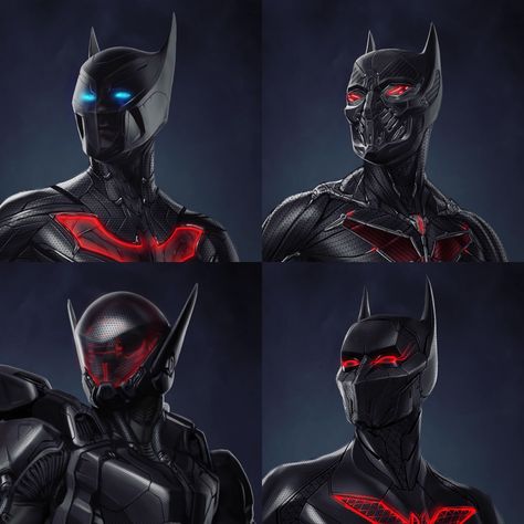 Batman Beyond Suit Concept, Batman Beyond Concept Art, Batman Beyond Suit, Evil Batman, Batman Ideas, Gadgets Design, Batman Concept Art, Batman Characters, Batman Redesign