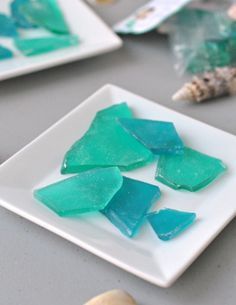 This beautiful and fun Sea Glass Rock Candy is perfect for parties and favor bags. Sea Glass Candy, Rock Candy Recipe, Bakery Goodies, Meringue Cookie, Chocolate Creations, Heart Kids, Geode Cake, Sea Mermaid, Cupcakes Cake