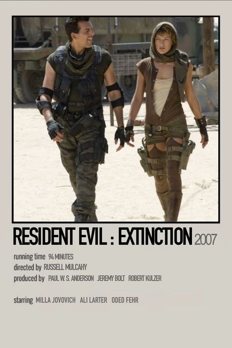 Resident Evil Movie Poster, Resident Evil Movie Aesthetic, Resident Evil Poster, Extinction Movie, Movie Poster Aesthetic, Quarantine Movie, Resident Evil Extinction, Animation Dreamworks, Resident Evil Movie