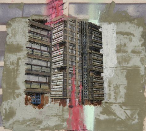 David Hepher, Buildings Collage, Grenfell Tower, Council Estate, Architecture Artists, Urban Artwork, Art Alevel, A Level Art Sketchbook, Tower Block