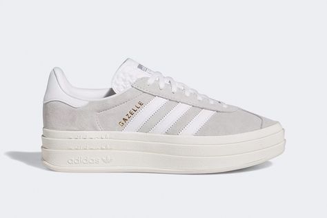 Wmns Adidas Gazelle Bold ‘Grey White’ Adidas Gazelle Bold, Gazelle Bold, Grey Adidas, Adidas Gazelle, Christmas List, Cute Shoes, Gray White, Grey And White, Light Grey