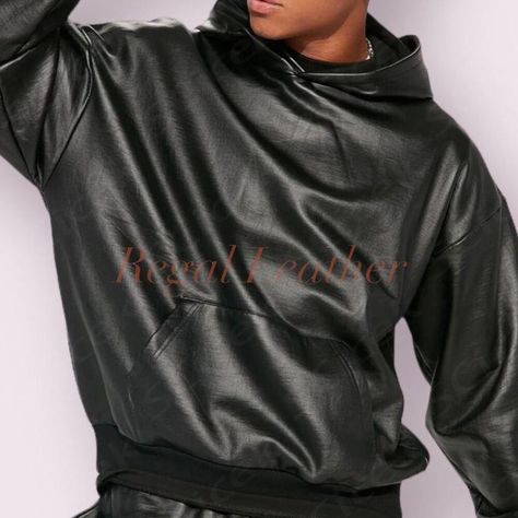 #ad Find ideas and inspiration for Men's Hot Leather Premuim Leather Hood Genuine Black Lambskin Leather Hoodie, Fashion Mens Jacket Luxury Hoodie, Leather Hoodie, Hoodie Size Chart, Fashion Mens, Lambskin Leather, Leather Fashion, Hoodie Fashion, Leather Men, All Fashion