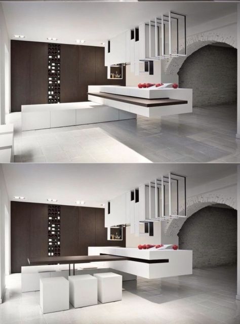 Contemporary Kitchen Designs, Diy Kitchen Island, Contemporary Kitchen Design, Kitchen Island Design, Kitchen Furniture Design, Kitchen Designs, Luxury Kitchen, Contemporary Kitchen, Diy Kitchen