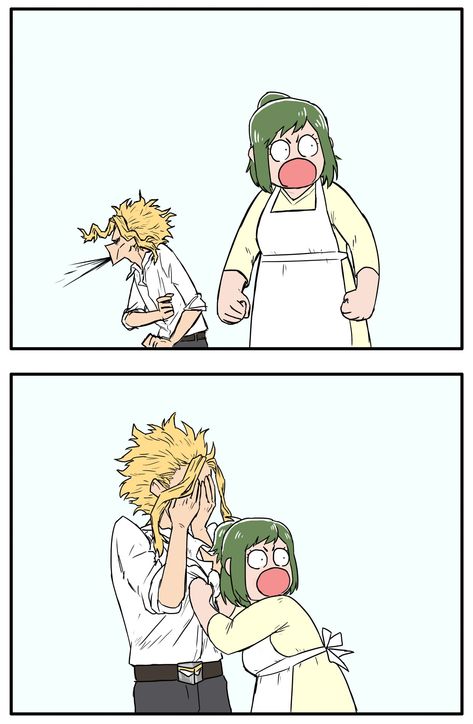 My Hero Academia Comic: I Swear, Midoriya 4/8 | Art by athanatosora on Twitter, Midoriya Izuku, Deku, Yagi Toshinori, All Might, Midoriya Inko All Might, Mini Comic, My Hero Academia Memes, Boku No Hero Academia Funny, Buko No Hero Academia, My Hero Academia Episodes, Hero Academia Characters, Fanarts Anime, My Hero Academia Manga