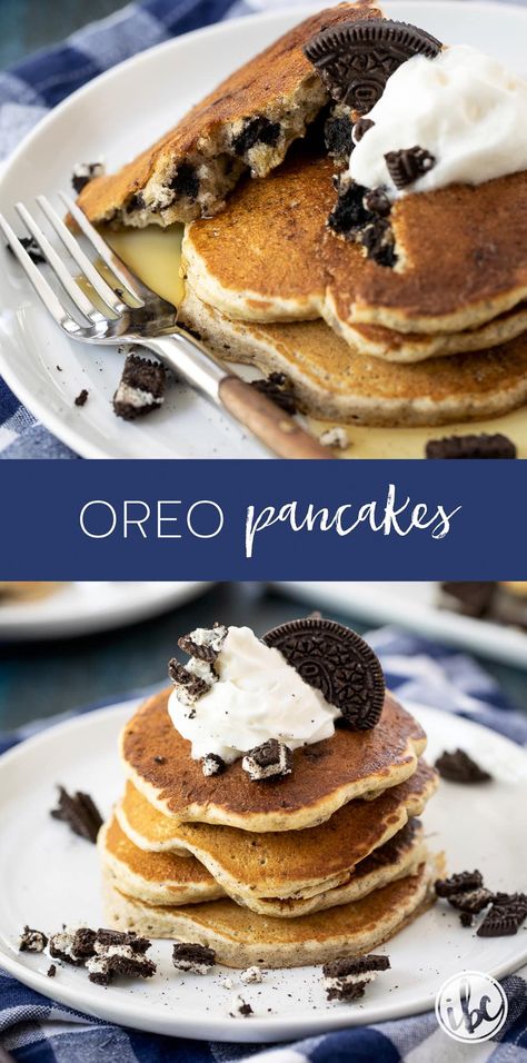 How to Make Oreo Pancakes #breakfast #recipe #oreo #cookiesandcream #pancakes #homemade #brunch #easy #cookiepancakes #cookie Oreo Pancakes Easy, Pancakes Homemade, Oreo Pancakes, Homemade Brunch, Homemade Pancake Mix, Almond Pancakes, Best Brunch Recipes, Kids Breakfast, Pancakes Breakfast