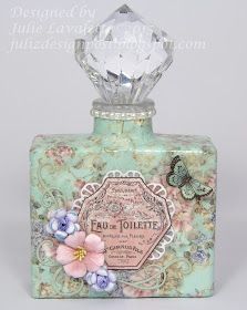 Perfume Bottle Crafts, Bottles Craft, Craft Consortium, French Perfume Bottles, Vintage Parfum, Fabric Decoupage, Beautiful Bottles, Pretty Perfume Bottles, Beautiful Perfume Bottle