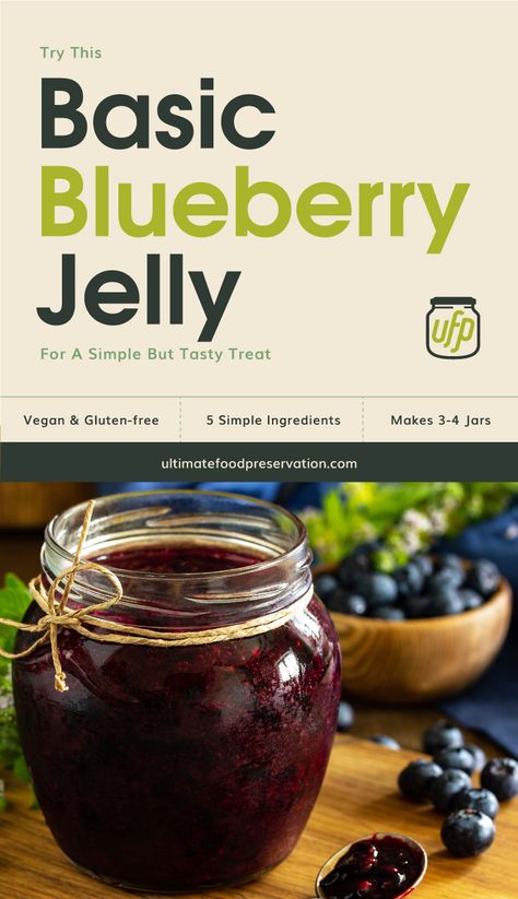 Jam And Jelly Recipes, Bath Jellies, Water Bath Canning Recipes, Blueberry Jelly, Blueberry Jam Recipe, Homestead Recipes, Pressure Canning Recipes, Canning Fruit, Canning Recipe