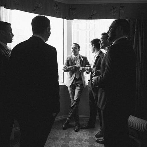 Kristin & Justin were married at The Chicory in the Central Business District in New Orleans. They got ready at Windsor Court Hotel on a rainy fall day and had the most magical night!! We love this classic photo of the groom getting ready in the hotel with his groomsmen. To see more from this wedding, head over to the full blog post! Or for more of our work go to www.peonyphotography.com Before Wedding Pictures, Peony Photography, Rainy Fall Day, Groomsmen Wedding Photos, Groomsmen Getting Ready, Rainy Fall, Bridal Party Getting Ready, Groom Photoshoot, Fine Art Film Photography