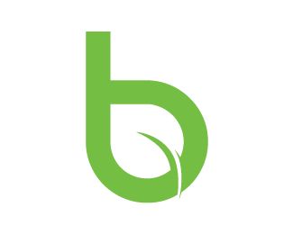 b leaf Logo design - b + leaf (negative space) Price $350.00 Bio Logo Design, B Logo Design, Eco Logo Design, Bio Logo, Fresh Logo Design, Letter B Logo, Healthy Logo, Landscaping Logo, Organic Logo Design