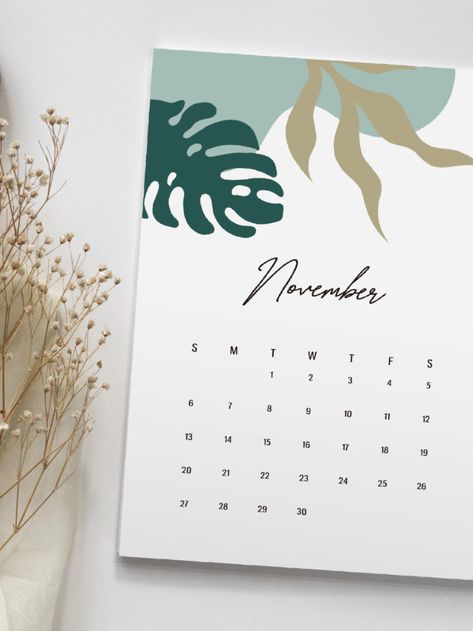 2022 boho botanical printable calendar, tropical calendar, botanical monthly calendar, monthly planner, Christmas gifts, prints wall art, calendar design, calendar design idea, home decor wall art Leaves Printable, Boho Leaves, Calendar Monthly, Art Calendar, Monthly Calendar Printable, Calendar Printable, Photo Overlays, Calendar Design, Printable Calendar