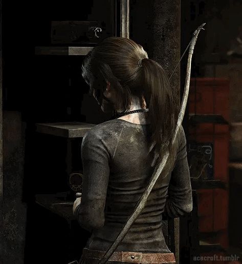 Better Alone, Lara Croft, Tomb Raider, Gif