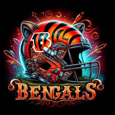 Nfl Football Art, Michigan Football, Image Ideas, Cute Shirt Designs, Nfl Logo, Football Teams, Football Art, Football Wallpaper, Cincinnati Bengals