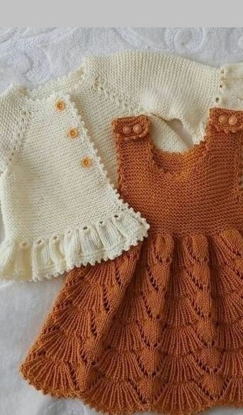 Jaket Crochet, Crochet Baby Girl Dress, Baby Dress Pattern, Crochet Baby Dress Pattern, Baby Frock Pattern, Knit Baby Dress, Baby Sweater Patterns, Crochet Baby Cardigan, Baby Sweater Knitting Pattern