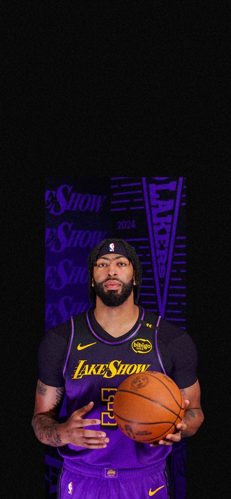 Anthony Davis, Nike Wallpaper, 4 Life, Los Angeles Lakers, Basketball Players, Lebron James, Volleyball, Aesthetic Wallpapers, Nba